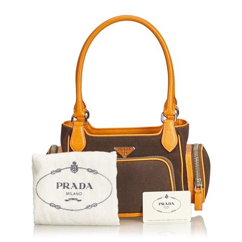 borsa grande prada canvas vintage|prada handbags 2010.